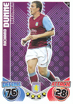 Richard Dunne Aston Villa 2010/11 Topps Match Attax #24